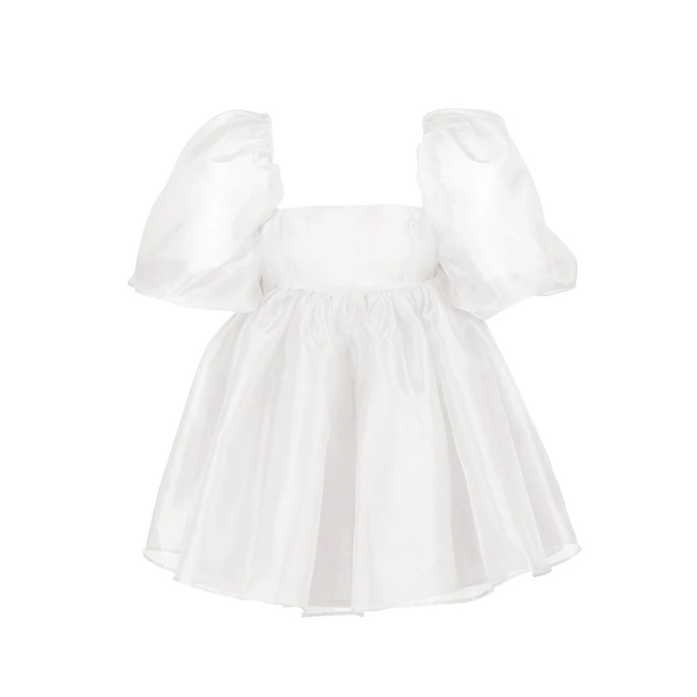 Selkie Ivory Puff Dress